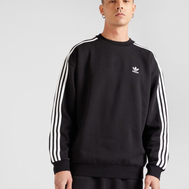 ADIDAS ORIGINALS Bluză de molton  negru / alb preţ