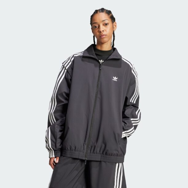 ADIDAS ORIGINALS Geacă de primăvară-toamnă 'Adilenium Season 2'  negru / alb