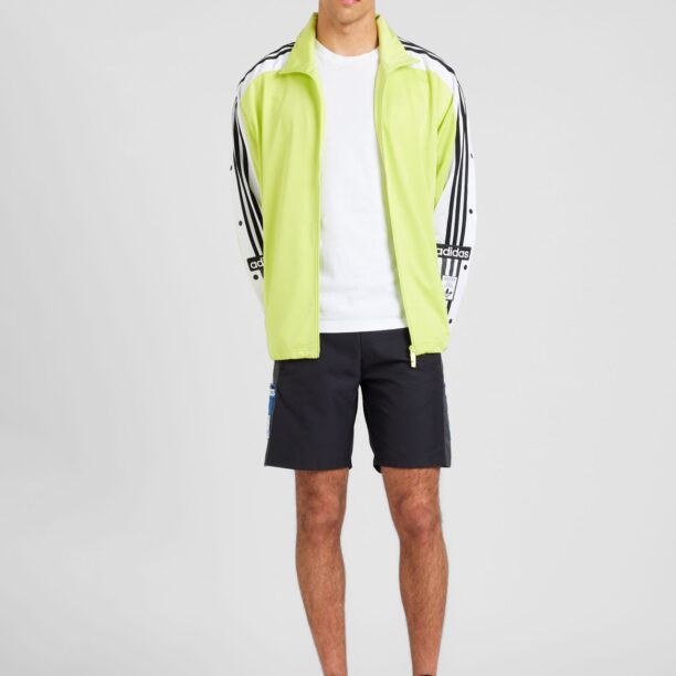 ADIDAS ORIGINALS Geacă de primăvară-toamnă 'MEGABREAK'  galben citron / negru / alb preţ