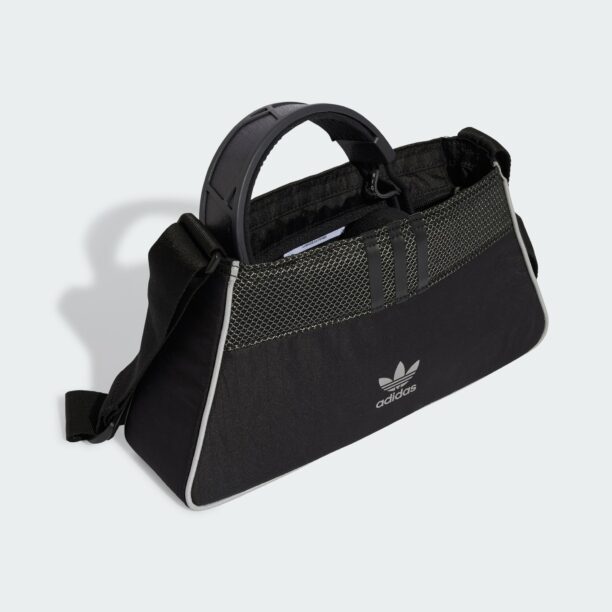 ADIDAS ORIGINALS Geantă de călătorie 'Airliner'  negru / argintiu preţ