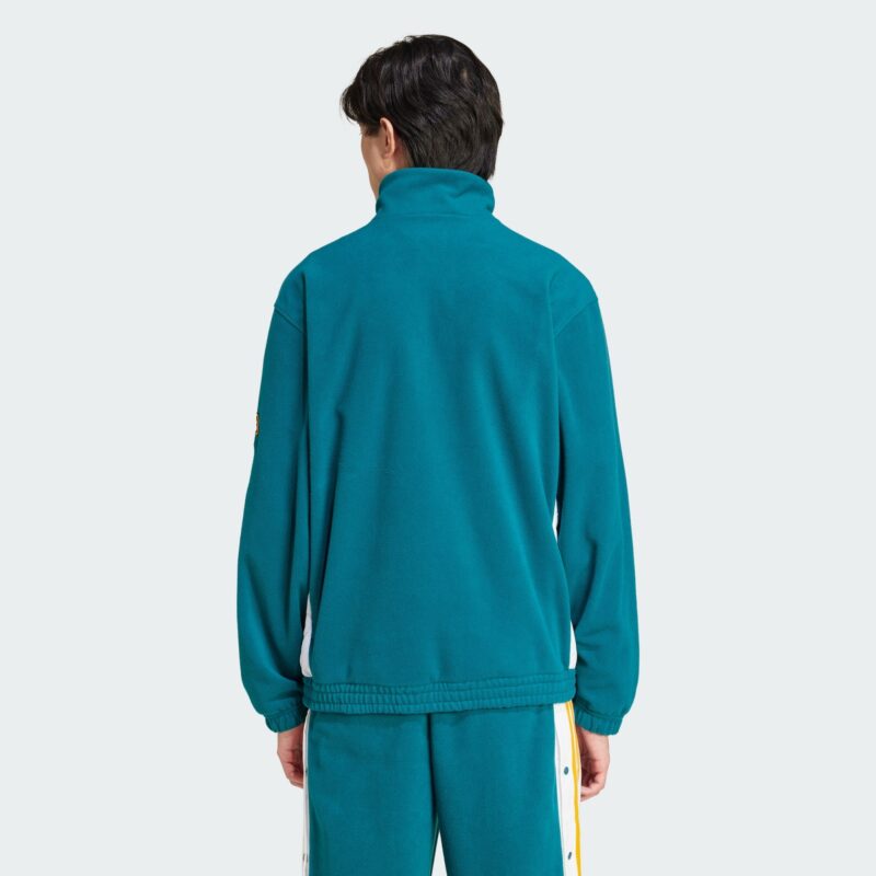 ADIDAS ORIGINALS Jachetă  fleece 'Adibreak'  cyan / galben miere / negru / alb preţ