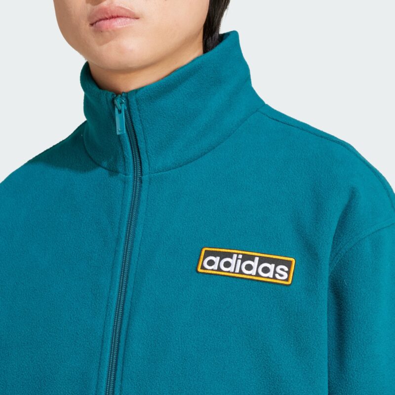 Cumpăra ADIDAS ORIGINALS Jachetă  fleece 'Adibreak'  cyan / galben miere / negru / alb