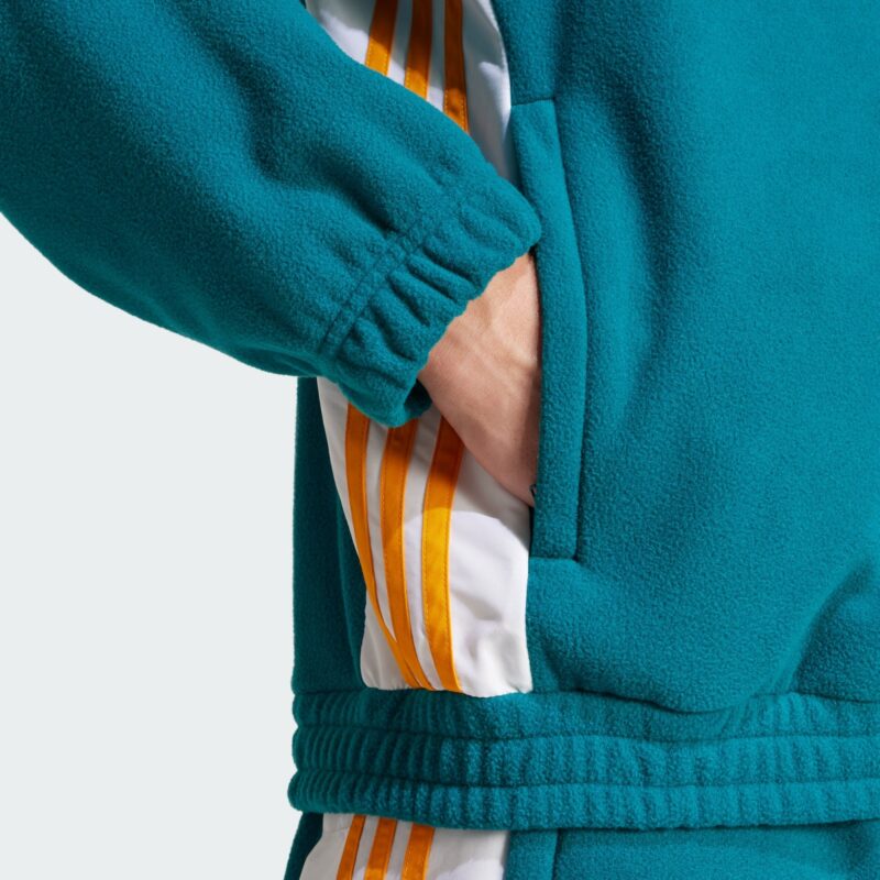 Preţ ADIDAS ORIGINALS Jachetă  fleece 'Adibreak'  cyan / galben miere / negru / alb