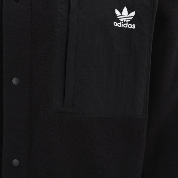 ADIDAS ORIGINALS Jachetă  fleece  negru / alb preţ