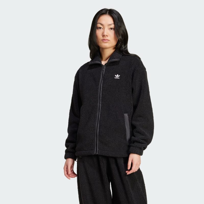 Preţ ADIDAS ORIGINALS Jachetă  fleece  negru / alb