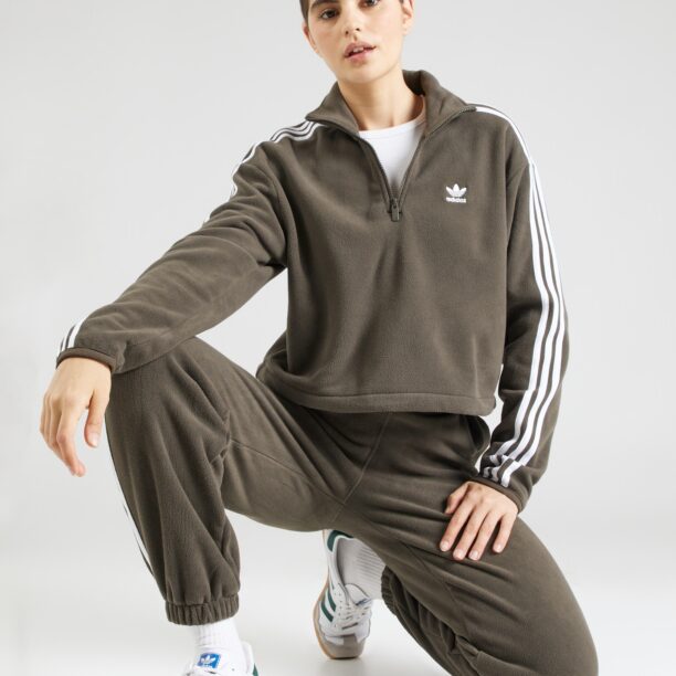 Cumpăra ADIDAS ORIGINALS Jachetă  fleece  oliv / alb