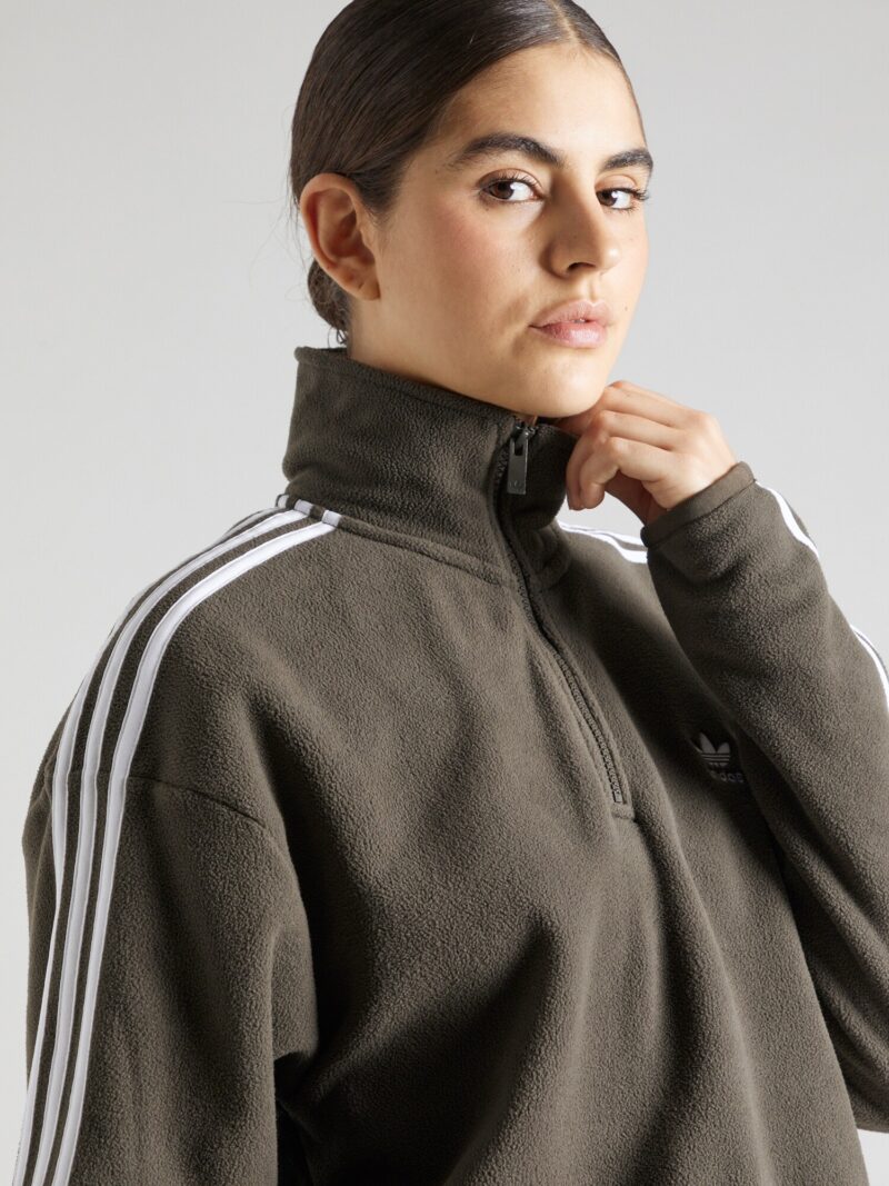 Preţ ADIDAS ORIGINALS Jachetă  fleece  oliv / alb