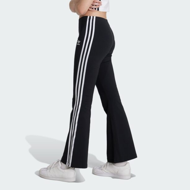 ADIDAS ORIGINALS Leggings 'Adicolor'  negru / alb preţ