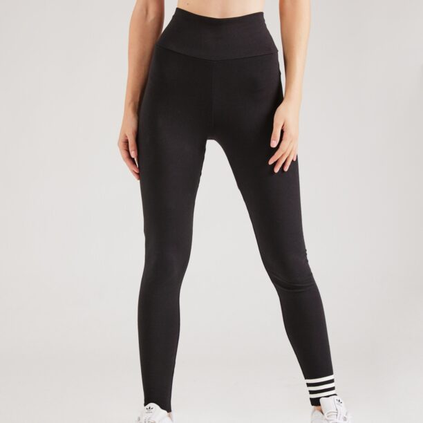 ADIDAS ORIGINALS Leggings 'NEUCL'  negru / alb