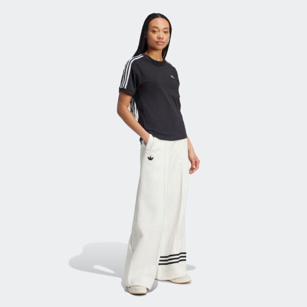 ADIDAS ORIGINALS Pantaloni 'Adicolor Neuclassics'  negru / alb lână