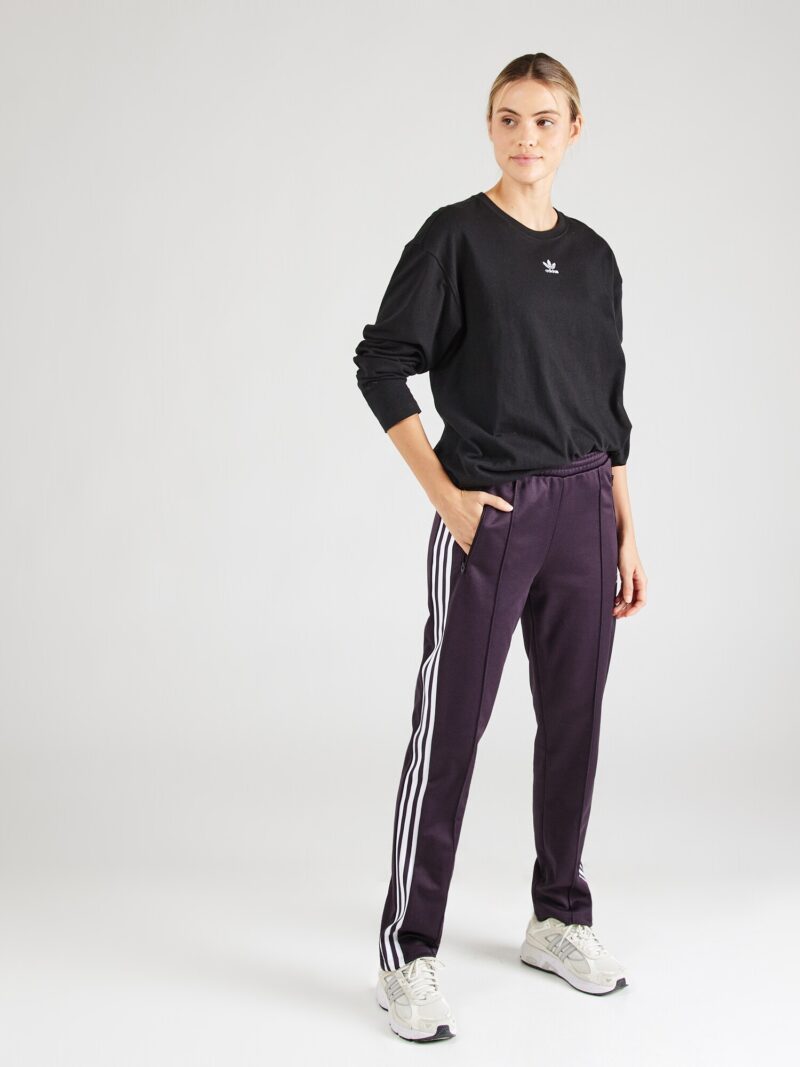 Preţ ADIDAS ORIGINALS Pantaloni 'BECKENBAUER'  mov vânătă / alb