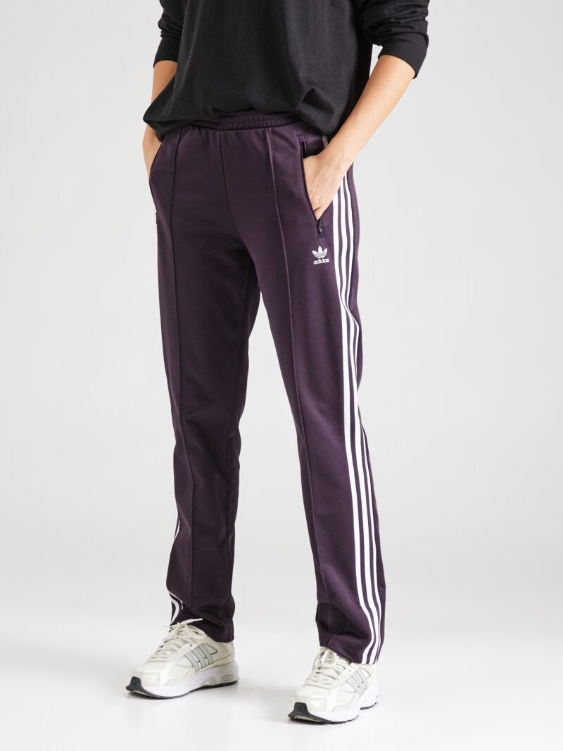 ADIDAS ORIGINALS Pantaloni 'BECKENBAUER'  mov vânătă / alb