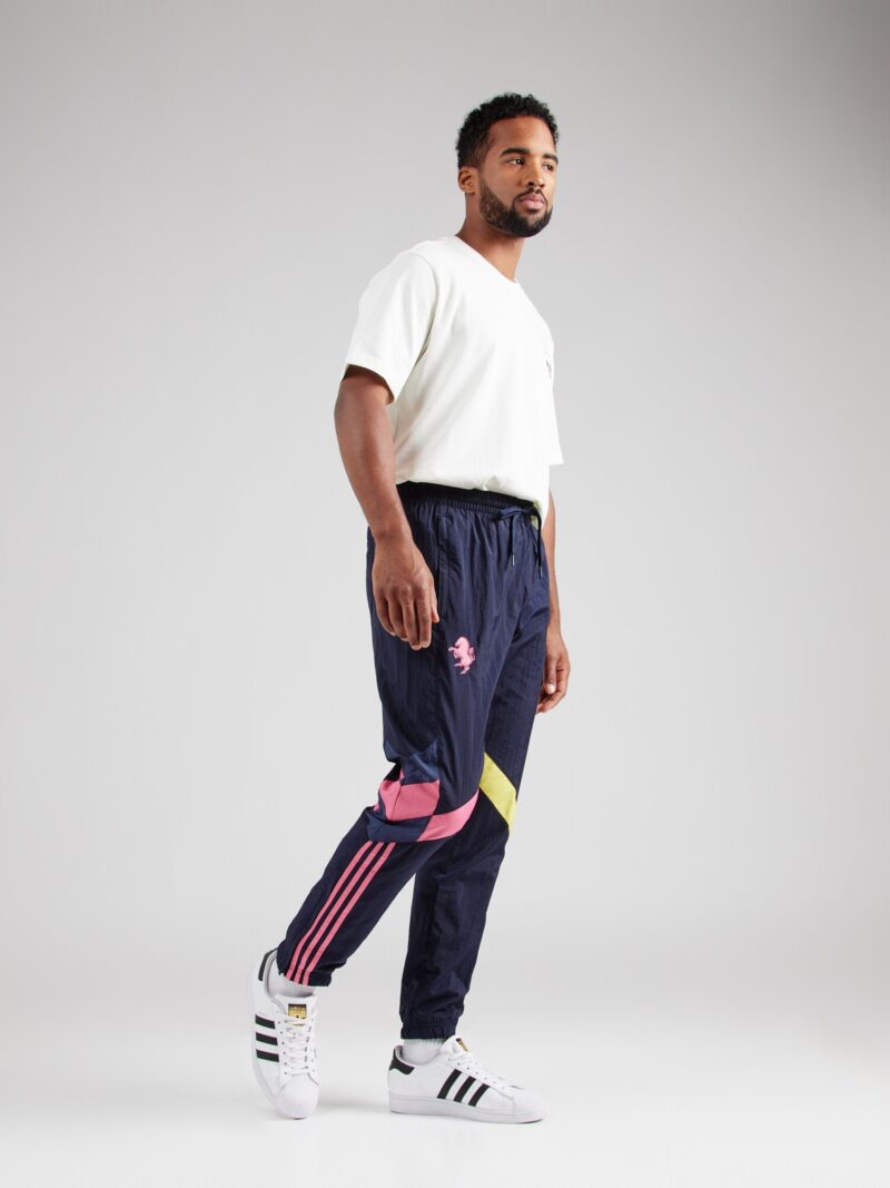 Cumpăra ADIDAS ORIGINALS Pantaloni 'JUVE'  bleumarin / galben / roz