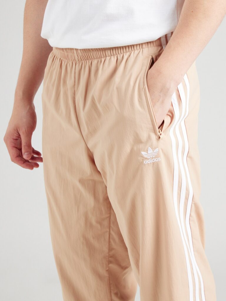 Preţ ADIDAS ORIGINALS Pantaloni  bej / alb