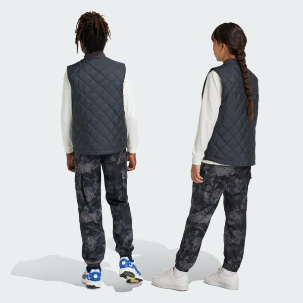 ADIDAS ORIGINALS Pantaloni  gri / negru / alb preţ