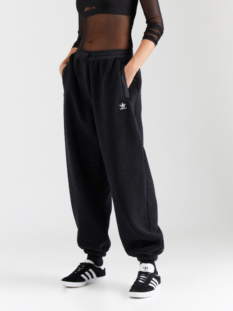 ADIDAS ORIGINALS Pantaloni  negru / alb