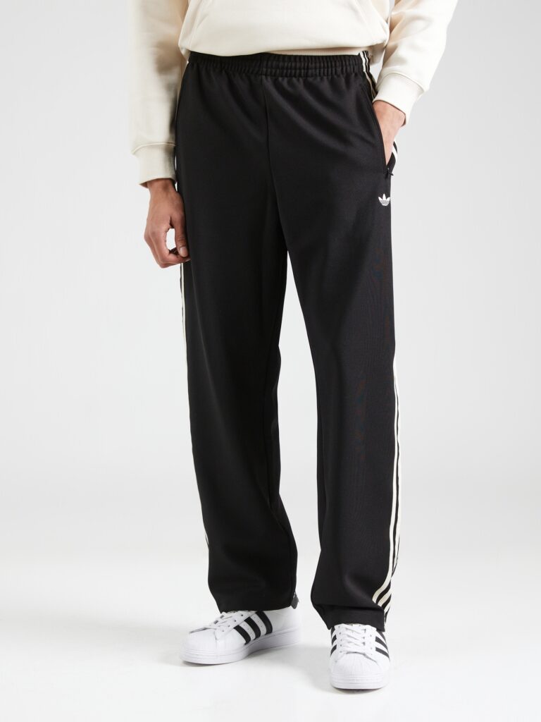 ADIDAS ORIGINALS Pantaloni  negru / alb