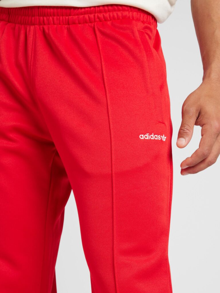 ADIDAS ORIGINALS Pantaloni  roșu / alb preţ