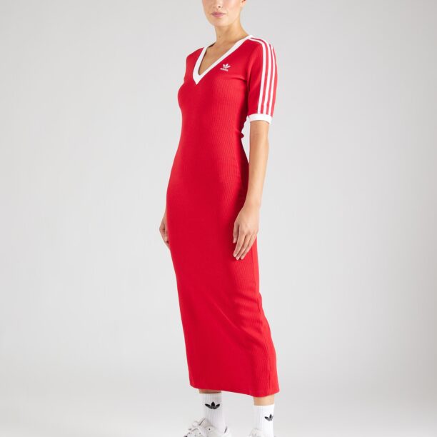 ADIDAS ORIGINALS Rochie 'Adicolor'  roșu / alb