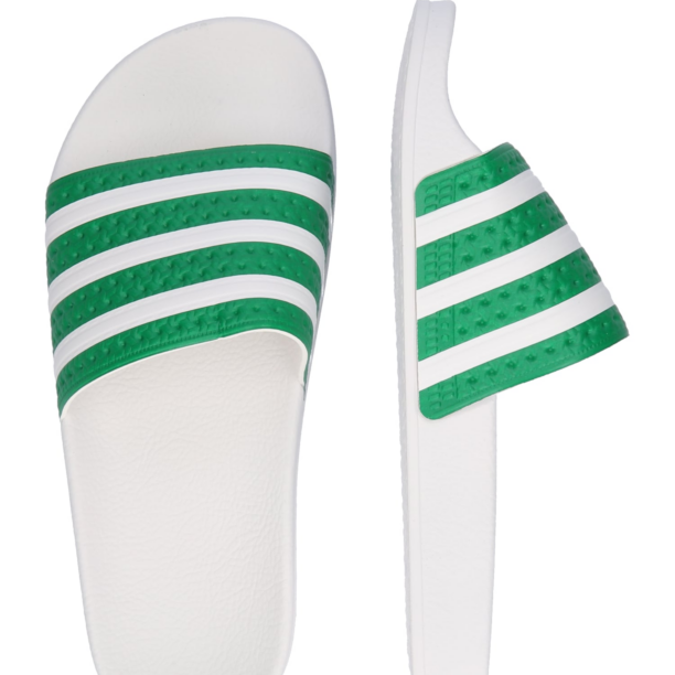 ADIDAS ORIGINALS Saboți 'Adilette'  verde / alb