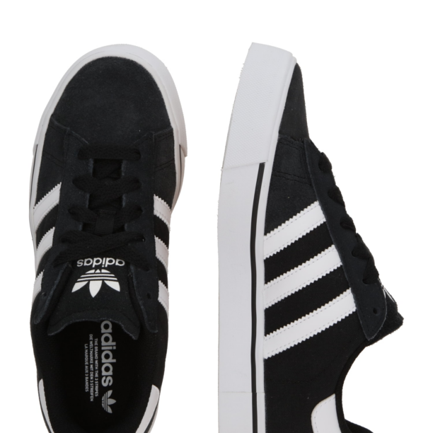 ADIDAS ORIGINALS Sneaker 'CAMPUS VULC J'  negru / alb