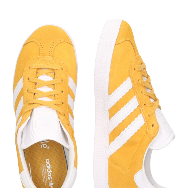 ADIDAS ORIGINALS Sneaker 'GAZELLE C'  galben miere / alb