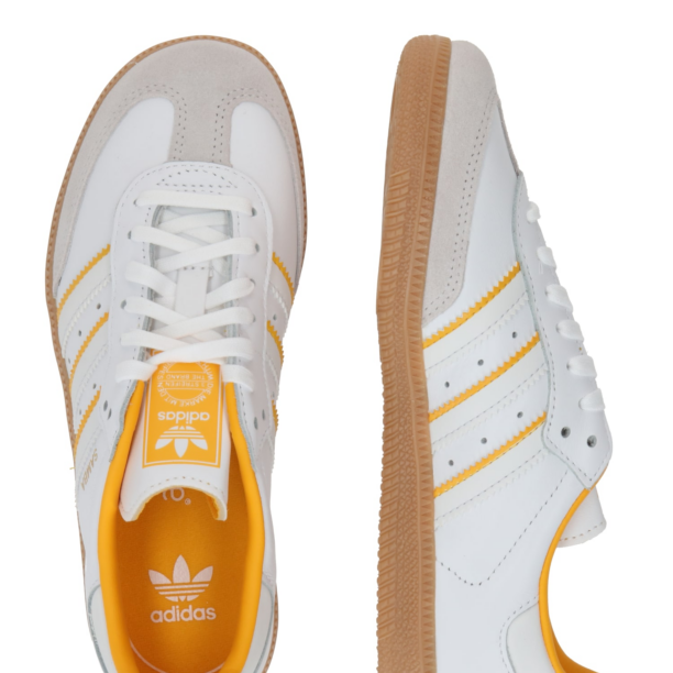 ADIDAS ORIGINALS Sneaker 'SAMBA OG'  galben curry / gri fumuriu / alb