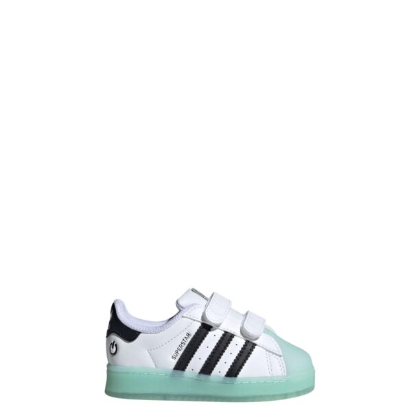 ADIDAS ORIGINALS Sneaker ' Superstar '  verde pastel / negru / alb