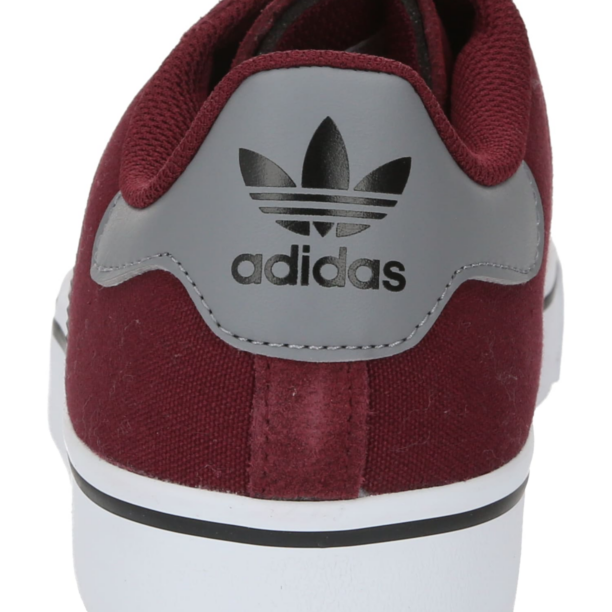 ADIDAS ORIGINALS Sneaker low 'CAMPUS'  gri / roșu vin / negru / alb