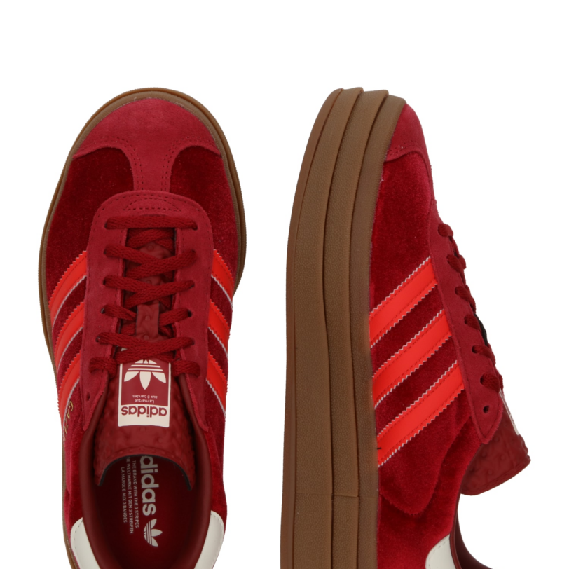 ADIDAS ORIGINALS Sneaker low 'GAZELLE BOLD'  auriu / roșu / sângeriu / alb