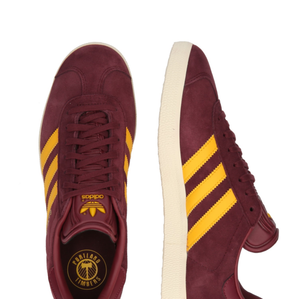 ADIDAS ORIGINALS Sneaker low 'GAZELLE MLS'  castaniu / galben curry / auriu