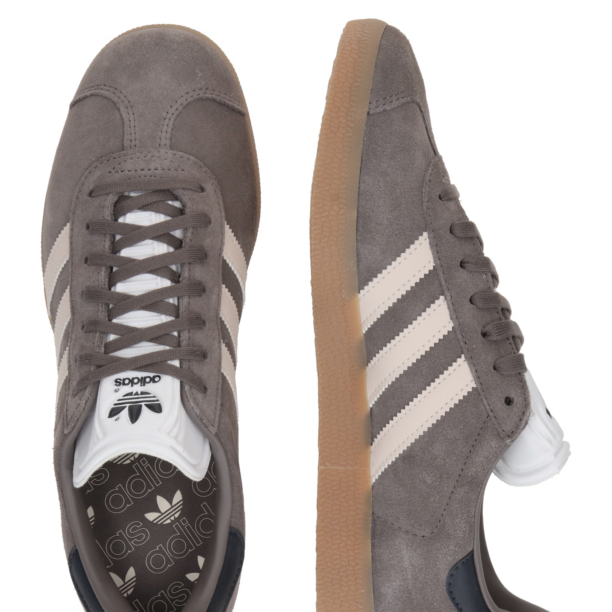 ADIDAS ORIGINALS Sneaker low 'GAZELLE REKIVE'  auriu / gri închis / alb