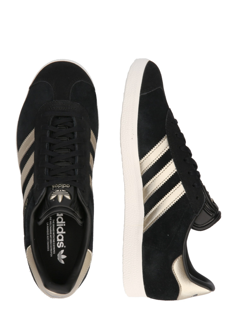 ADIDAS ORIGINALS Sneaker low 'GAZELLE W'  bej deschis / auriu / negru