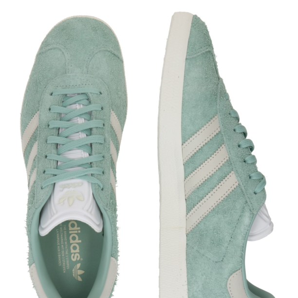 ADIDAS ORIGINALS Sneaker low 'GAZELLE'  verde mentă / alb