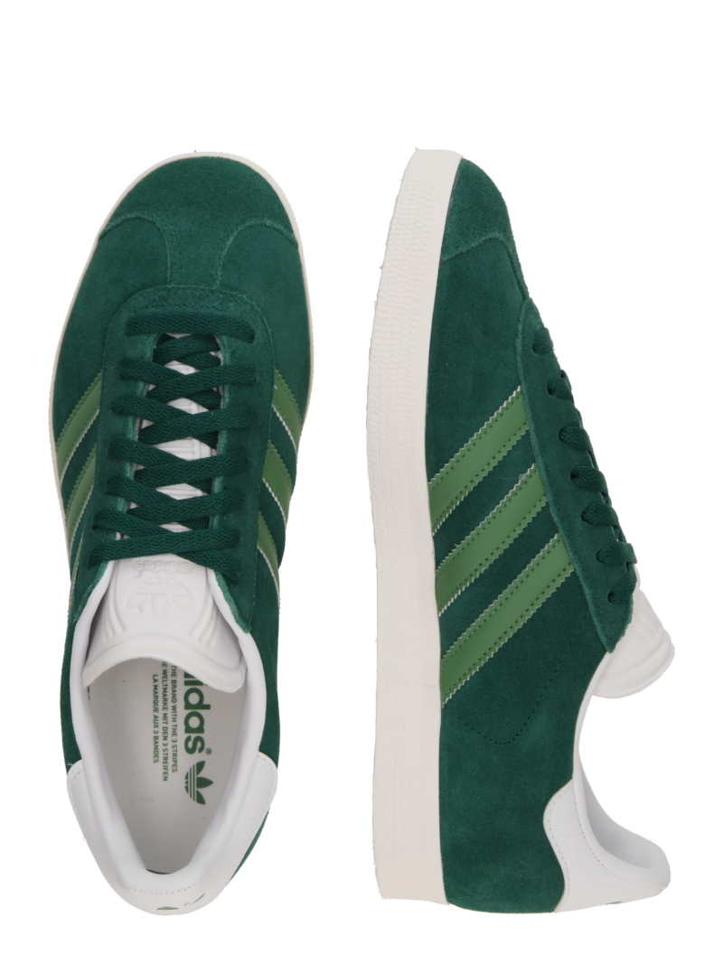 ADIDAS ORIGINALS Sneaker low 'GAZELLE'  verde / verde deschis / alb