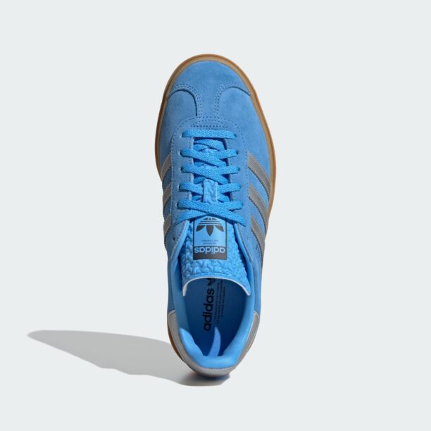 ADIDAS ORIGINALS Sneaker low 'Gazelle Bold'  azur / argintiu preţ