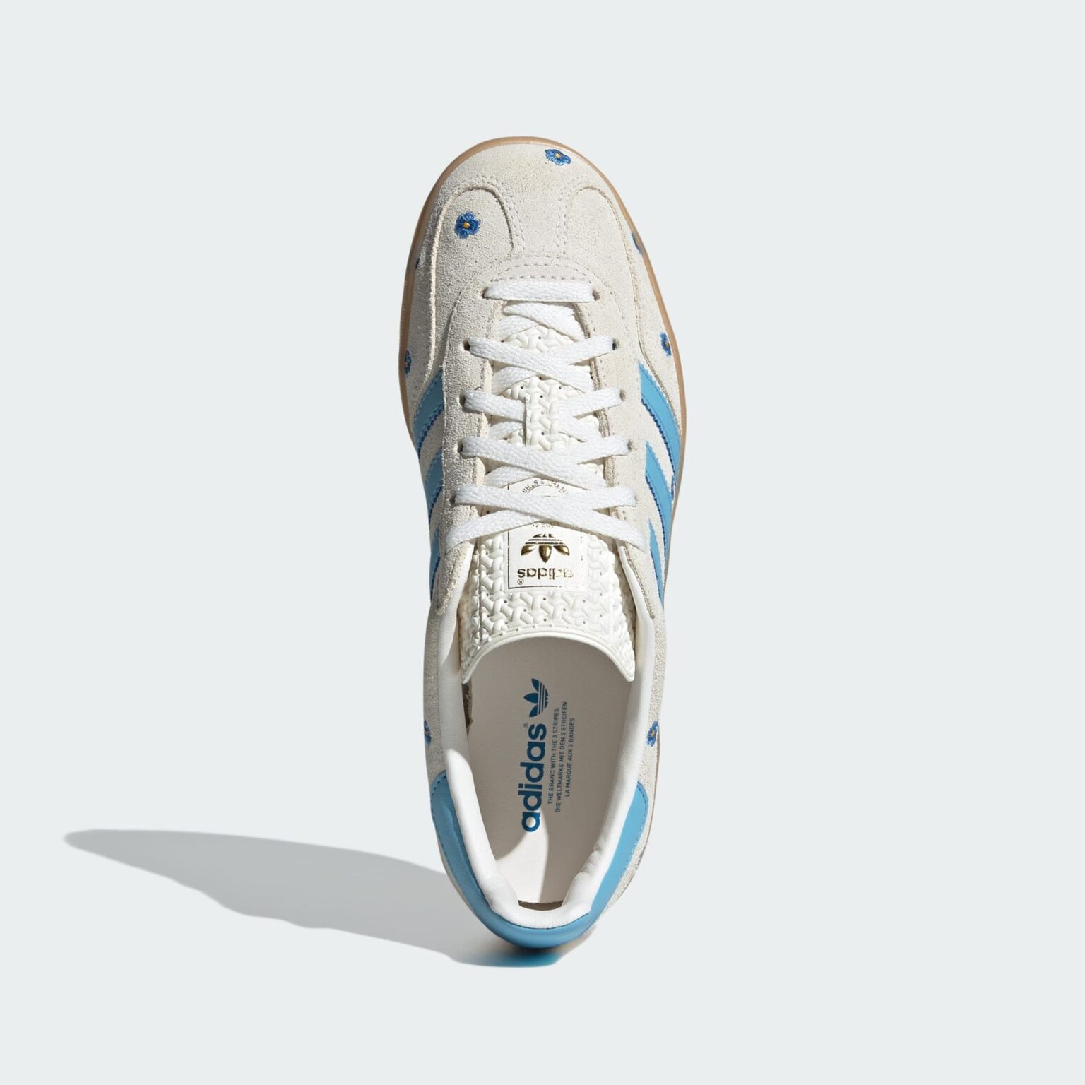 ADIDAS ORIGINALS Sneaker low 'Gazelle'  albastru / azur / auriu / alb lână preţ