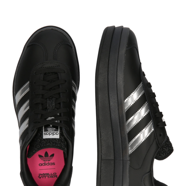 ADIDAS ORIGINALS Sneaker low 'Gazelle'  negru / argintiu