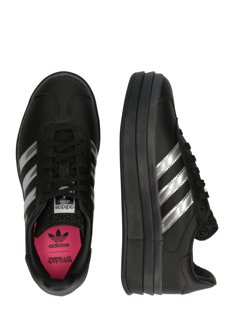 ADIDAS ORIGINALS Sneaker low 'Gazelle'  negru / argintiu