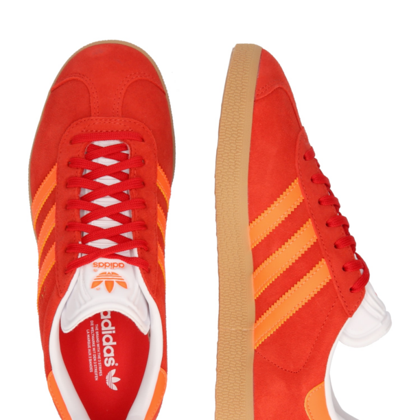 ADIDAS ORIGINALS Sneaker low 'Gazelle'  portocaliu / roșu / alb