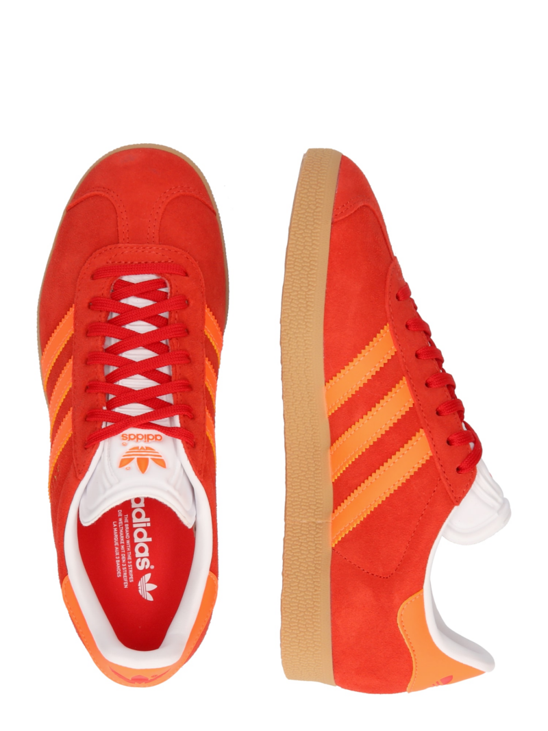 ADIDAS ORIGINALS Sneaker low 'Gazelle'  portocaliu / roșu / alb