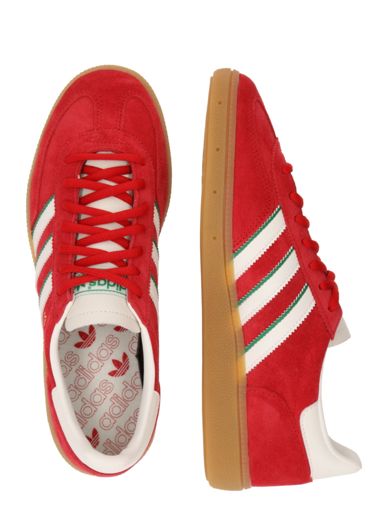 ADIDAS ORIGINALS Sneaker low 'HANDBALL SPEZIAL'  auriu / verde măr / roșu / alb