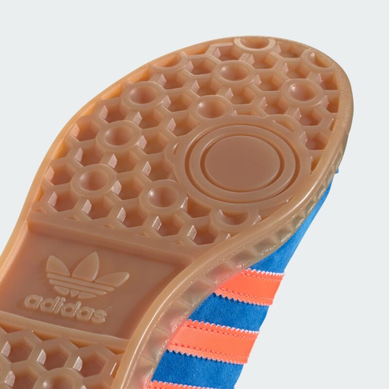 Original ADIDAS ORIGINALS Sneaker low 'Hamburg'  albastru regal / roșu orange