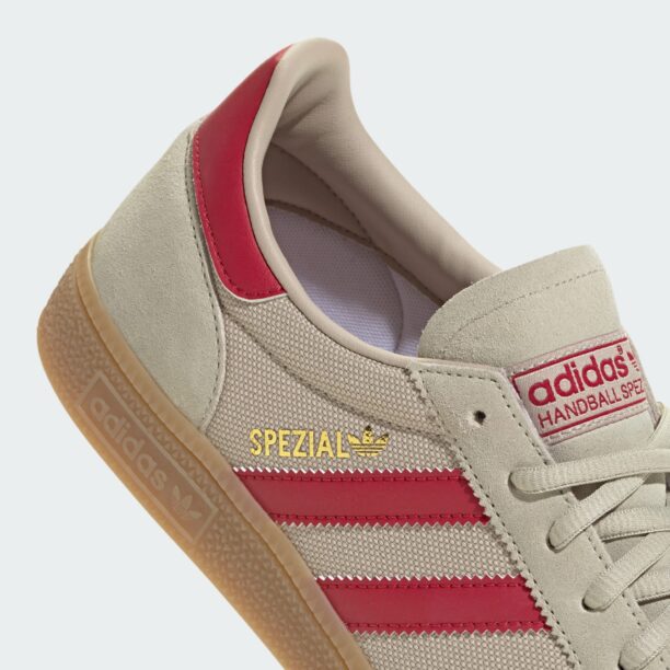 Original ADIDAS ORIGINALS Sneaker low 'Handball Spezial'  gri taupe / roşu închis