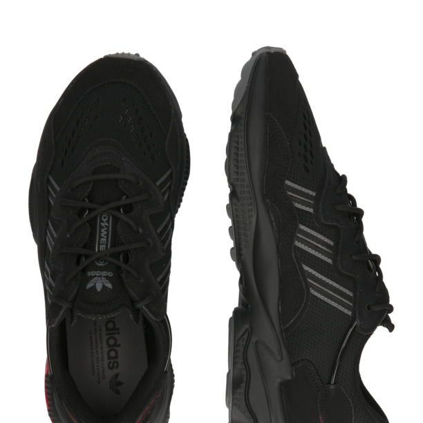 ADIDAS ORIGINALS Sneaker low 'Ozweego'  gri argintiu / negru