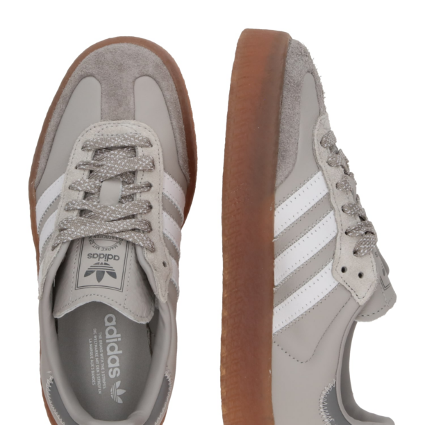 ADIDAS ORIGINALS Sneaker low 'SAMBAE'  gri / alb