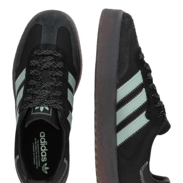 ADIDAS ORIGINALS Sneaker low 'SAMBAE'  verde mentă / negru