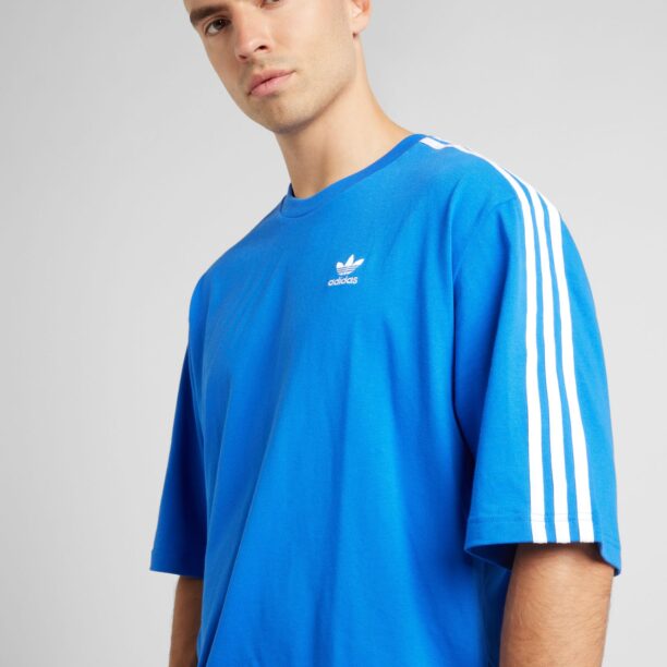 ADIDAS ORIGINALS Tricou 'Adicolor'  azur / alb