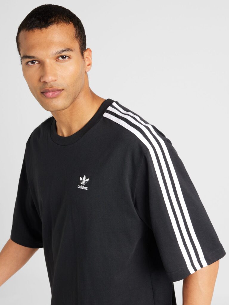 ADIDAS ORIGINALS Tricou 'Adicolor'  negru / alb preţ