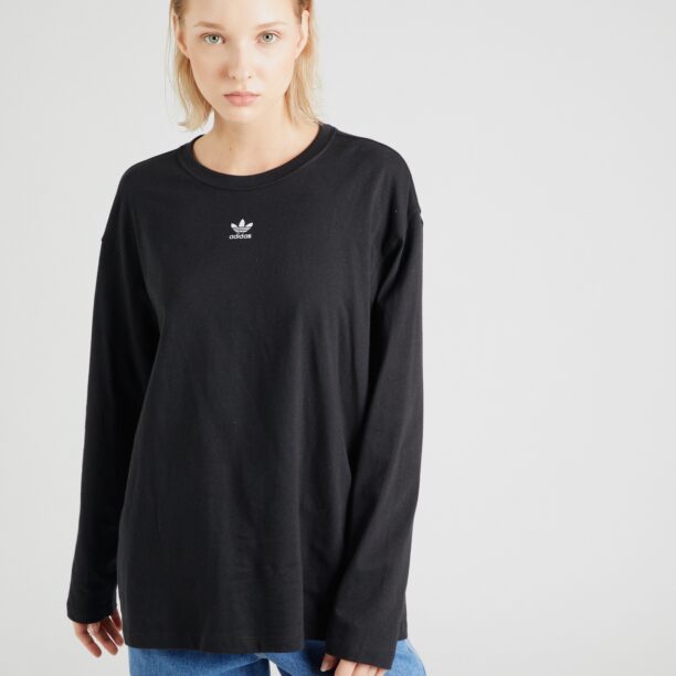 ADIDAS ORIGINALS Tricou 'ESS'  negru / alb